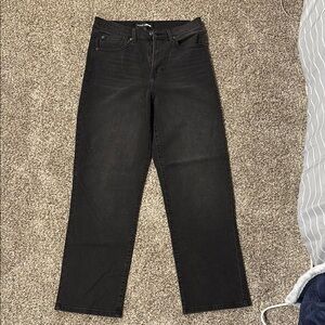 Black straight leg ankle jeans (if you’re tall)